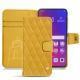 Oppo Find X leather case - Jaune soulèu - Couture