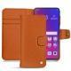 Housse cuir Oppo Find X - Orange vibrant