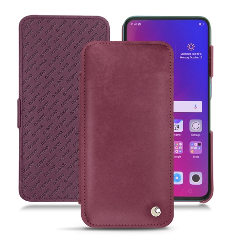 Oppo Find X leather covers and casesPrune vintage ( Pantone #612434 ) 