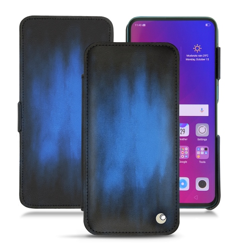 가죽 커버 Oppo Find XBleu Patine