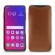 Coque cuir Oppo Find X - Marron ( Nappa - Pantone 1615C ) 