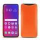 Coque cuir Oppo Find X - Orange fluo