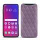 Coque cuir Oppo Find X - Lilas - Couture ( Nappa - Pantone 2645U ) 