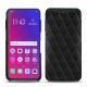 Coque cuir Oppo Find X - Negre poudro - Couture