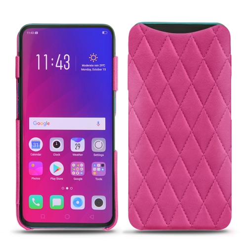 硬质真皮保护套 Oppo Find XRose BB - Couture ( Pantone #DB599F )
