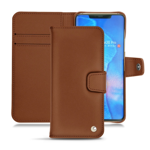 Huawei Mate 20 Pro leather covers and casesMarron ( Nappa - Pantone #8B4720 ) 