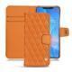 Huawei Mate 20 Pro leather case - Orange - Couture ( Nappa - Pantone 1495U ) 