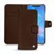 Huawei Mate 20 Pro leather case - Châtaigne ( Pantone 476C ) 