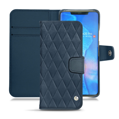 Huawei Mate 20 Pro leather covers and casesJean vintage - Couture ( Pantone #2f414f  ) 