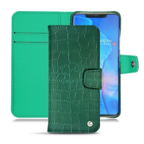 Protections haut de gamme (étui, coque, housse) pour Huawei Mate 20 ProCrocodile pino ( Pantone #173F35 ) 