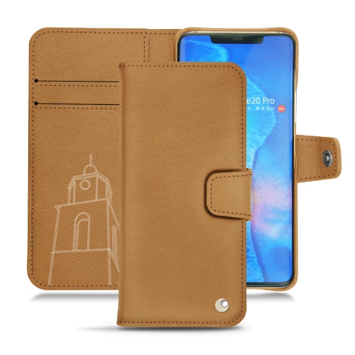 Funda de piel Huawei Mate 20 ProCastan esparciate ( Pantone #824F2A )