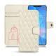 Huawei Mate 20 Pro leather case - Blanc escumo - Couture