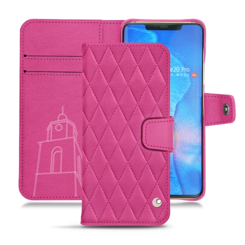 Capa em pele Huawei Mate 20 ProRose BB - Couture ( Pantone #DB599F )