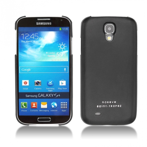 Capa em peleSamsung GT-i9500 Galaxy S IV - Noir ( Nappa - Black ) 