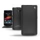 Custodia in pelle Sony Xperia ZL  - Noir ( Nappa - Black ) 