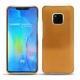 Huawei Mate 20 Pro leather cover - Or Maïa ( Pantone 871C ) 
