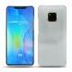 Coque cuir Huawei Mate 20 Pro - Platinium ( Pantone 877C ) 