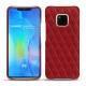 Capa em pele Huawei Mate 20 Pro - Rouge - Couture ( Nappa - Pantone 199C ) 