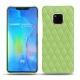 가죽 커버 Huawei Mate 20 Pro - Vert olive - Couture ( Nappa - Pantone 578U ) 