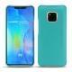 Huawei Mate 20 Pro leather cover - Bleu fluo