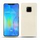 Coque cuir Huawei Mate 20 Pro - Blanc escumo
