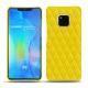 Funda de piel Huawei Mate 20 Pro - Jaune fluo - Couture