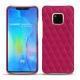 Huawei Mate 20 Pro leather cover - Rose fluo - Couture