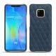 Huawei Mate 20 Pro leather cover - Jean vintage - Couture