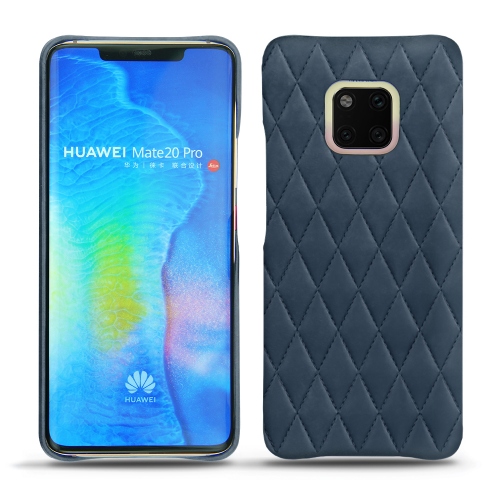 レザーケース Huawei Mate 20 ProJean vintage - Couture ( Pantone #2f414f  ) 
