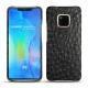 Huawei Mate 20 Pro leather cover - Autruche nero