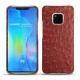 Funda de piel Huawei Mate 20 Pro - Autruche ciliegia