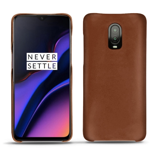 Custodia in pelle OnePlus 6TMarron ( Nappa - Pantone #8B4720 ) 