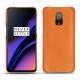 Coque cuir OnePlus 6T - Orange ( Nappa - Pantone 1495U ) 
