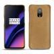 OnePlus 6T leather cover - Sable vintage ( Roughtcut - Gaucho#57254 ) 