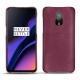 Capa em pele OnePlus 6T - Prune vintage ( Pantone 512C ) 
