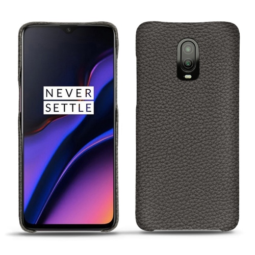 Protections (coques, étuis, housses) fabriquées main pour Oneplus 6T Anthracite ( Pantone #41403c ) 