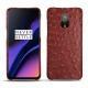 Custodia in pelle OnePlus 6T - Autruche ciliegia