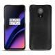 Coque cuir OnePlus 6T - Negre poudro