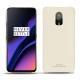 Coque cuir OnePlus 6T - Blanc PU