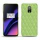 Funda de piel OnePlus 6T - Vert olive - Couture ( Nappa - Pantone 578U ) 