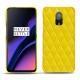 レザーケース OnePlus 6T - Jaune fluo - Couture
