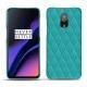 レザーケース OnePlus 6T - Bleu fluo - Couture