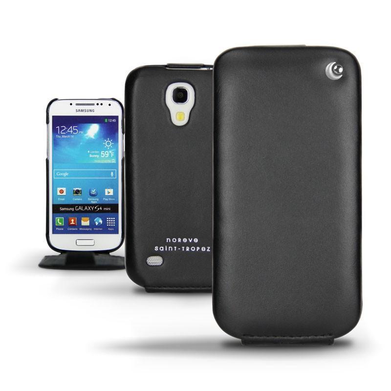 Samsung GT-i9190 Galaxy S4 mini  leather case - Noir ( Nappa - Black ) 