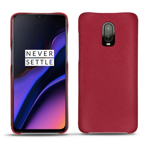 硬质真皮保护套 OnePlus 6TRouge passion ( Pantone #a6192e ) 