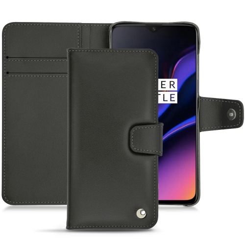 OnePlus 6T leather case - Noir ( Nappa - Black ) 