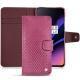 OnePlus 6T leather case - Serpent ciclamino
