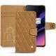 Housse cuir OnePlus 6T - Castan esparciate - Couture