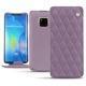 Housse cuir Huawei Mate 20 Pro - Lilas - Couture ( Nappa - Pantone 2645U ) 