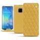 Housse cuir Huawei Mate 20 Pro - Mimosa - Couture ( Pantone 141C ) 