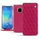 Housse cuir Huawei Mate 20 Pro - Rose fluo - Couture
